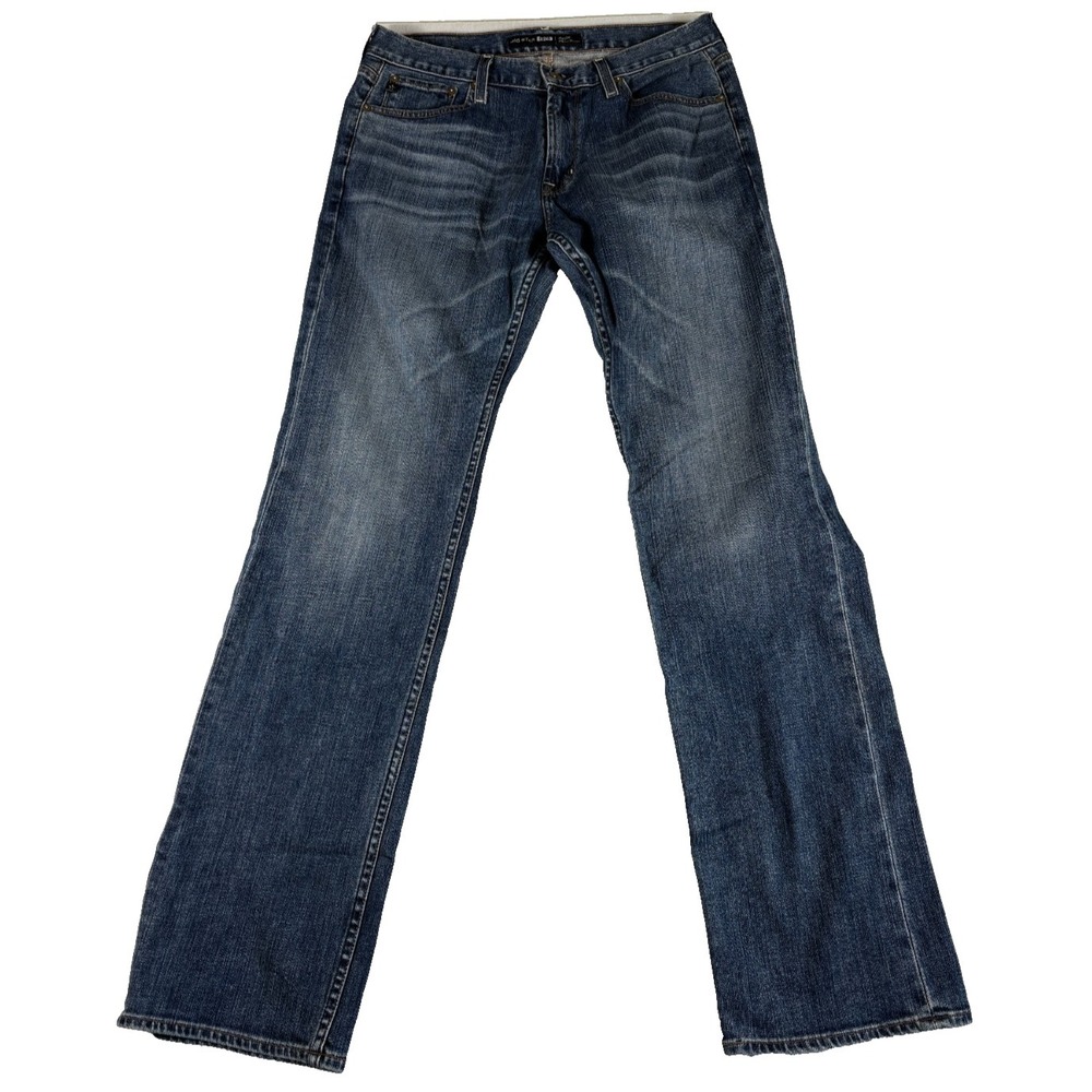 Buckle Big Star Vintage Union Straight‎ Leg Jeans Mens 33 Large Blue Denim Logo